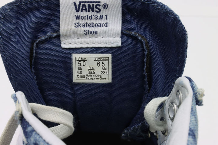 Vans SH8-H1 Alte Blu a Fiori Eur 36.5 Unisex