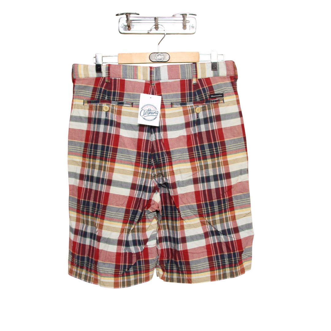 Abercrombie & Fitch Bermuda Multicolore W32 Uomo Deadstock w/Tags