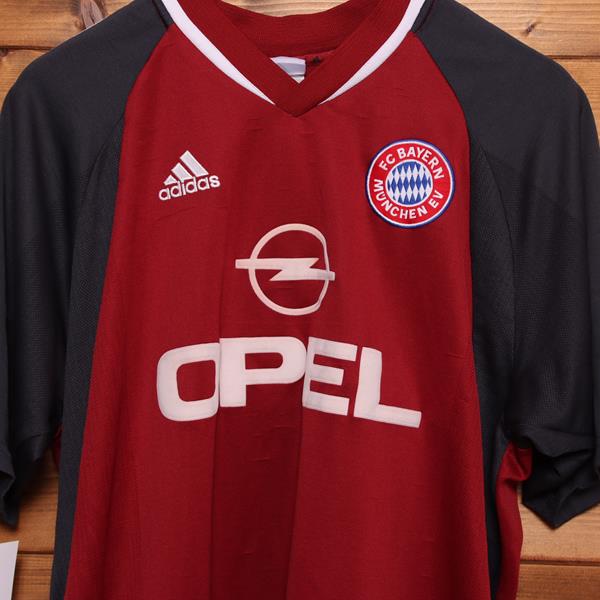 Adidas Bayern Monaco maglia da calcio bordeaux e nera taglia L uomo Vintage Clothing Shop