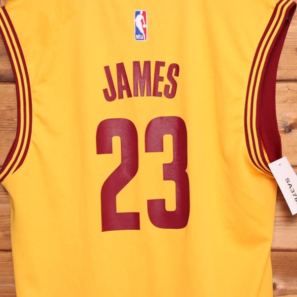 Adidas Cleveland Cavaliers James 23 canotta da basket arancione taglia M uomo