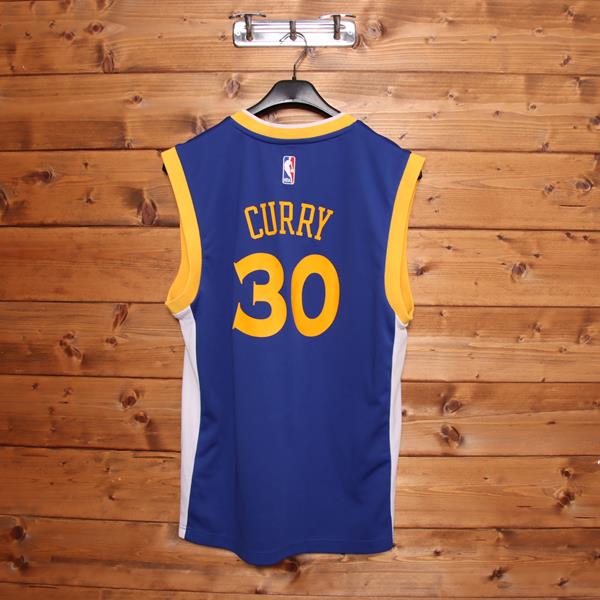Adidas Golden State Warriors Curry 30 canotta da basket blu e giallo taglia M uomo