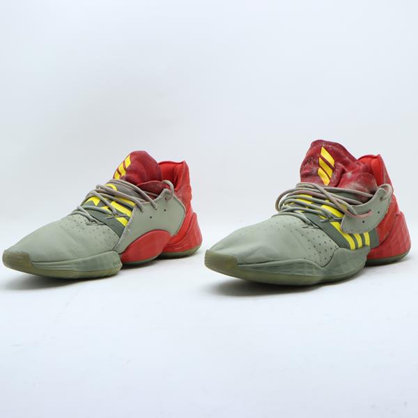 Adidas Harden Scarpa Grigia e Rossa Eur 50.5 Uomo