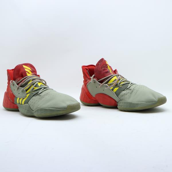 Adidas Harden Scarpa Grigia e Rossa Eur 50.5 Uomo