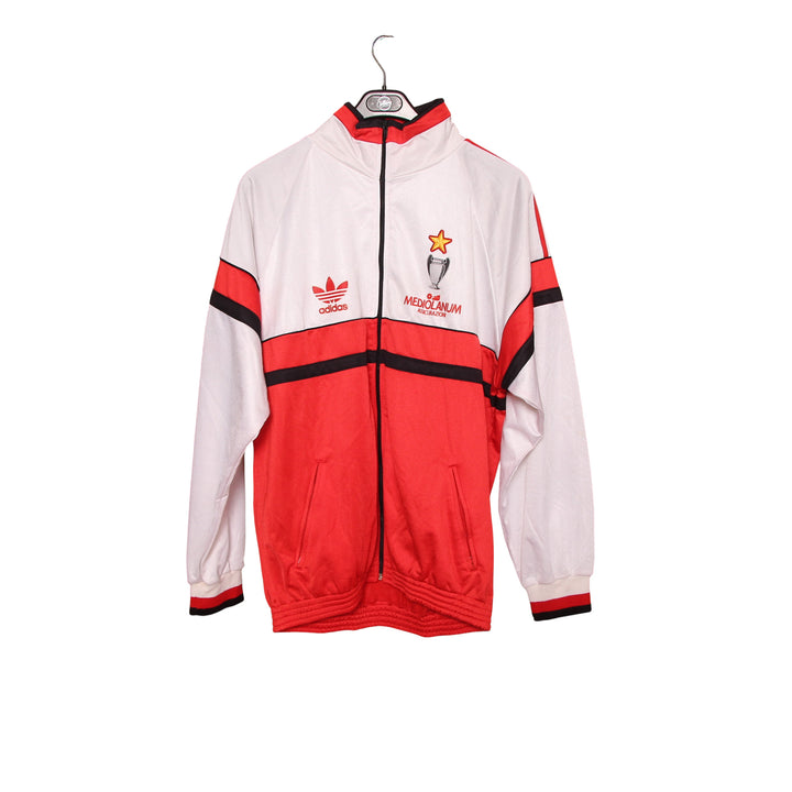 Adidas Milan Track Top Vintage 90' Bianco e Rosso Taglia XL Uomo