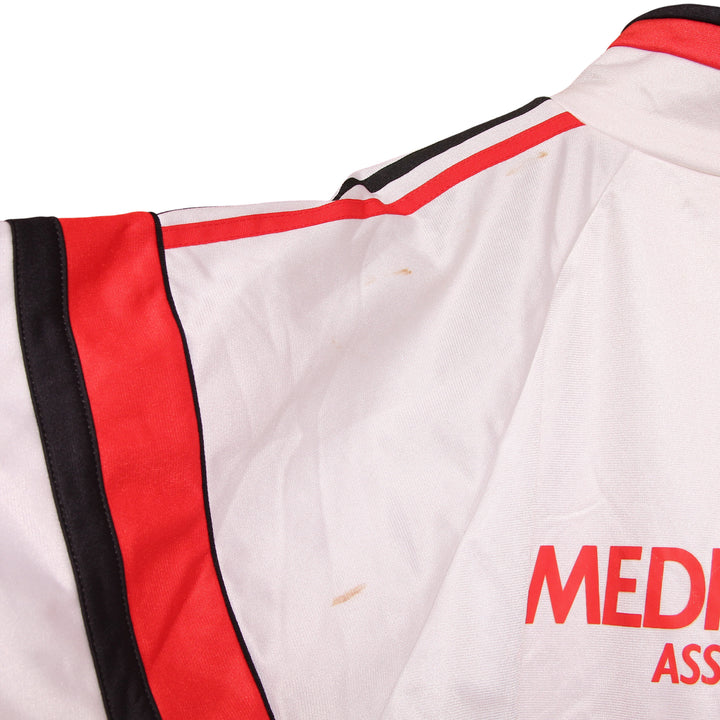 Adidas Milan Track Top Vintage 90' Bianco e Rosso Taglia XL Uomo