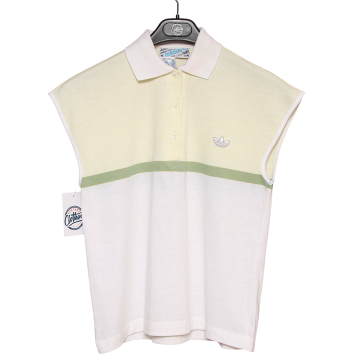 Adidas Polo Vintage 70' Bianco e Giallo Taglia 46 Uomo