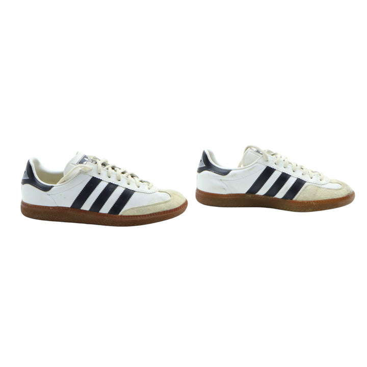 Adidas Universal Sneakers Vintage in Pelle Bianca e Nera Eur 37 Unisex