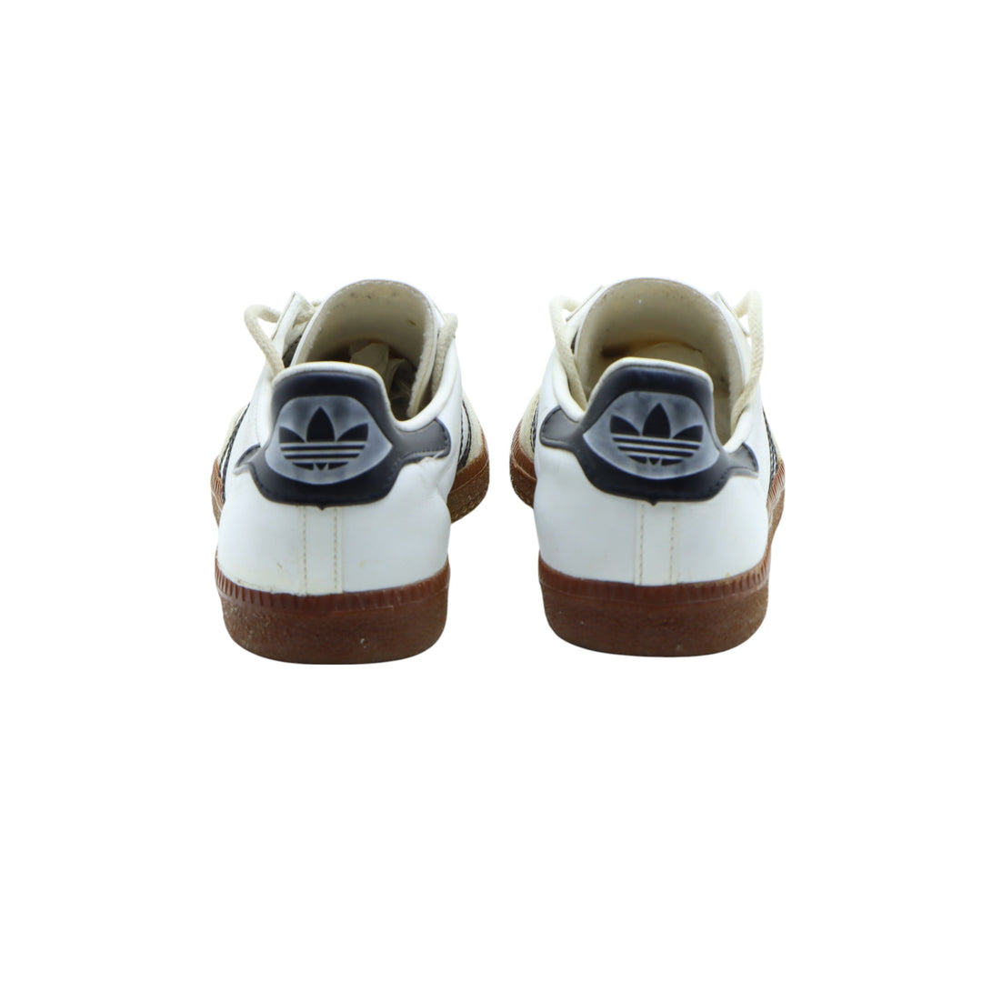 Adidas Universal Sneakers Vintage in Pelle Bianca e Nera Eur 37 Unisex
