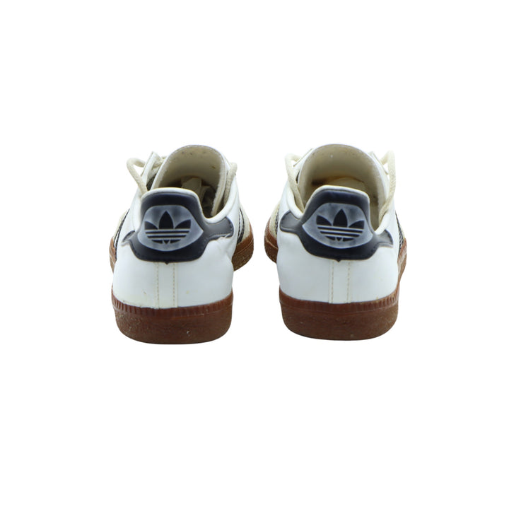 Adidas Universal Sneakers Vintage in Pelle Bianca e Nera Eur 37 Unisex