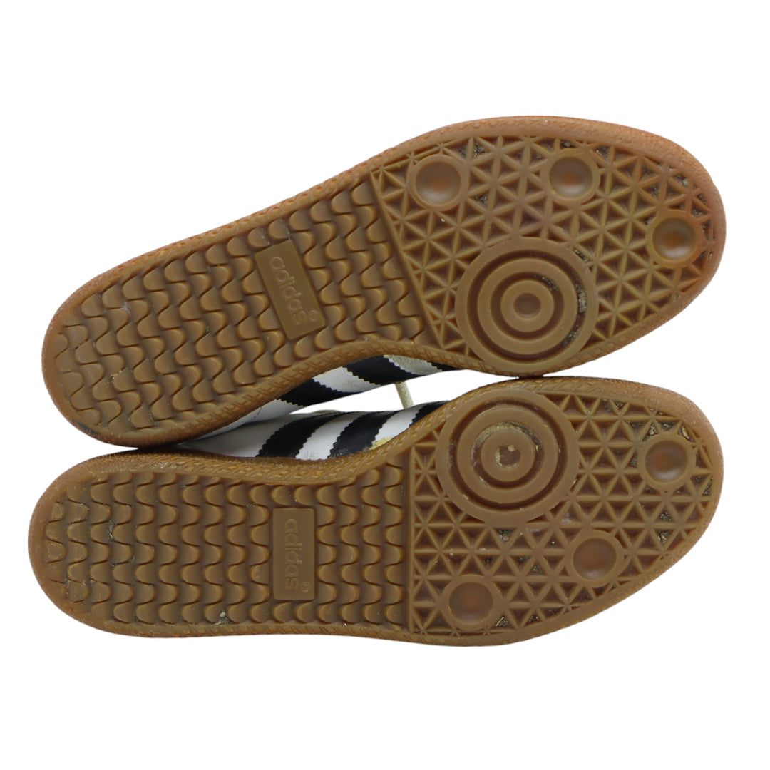 Adidas Universal Sneakers Vintage in Pelle Bianca e Nera Eur 37 Unisex
