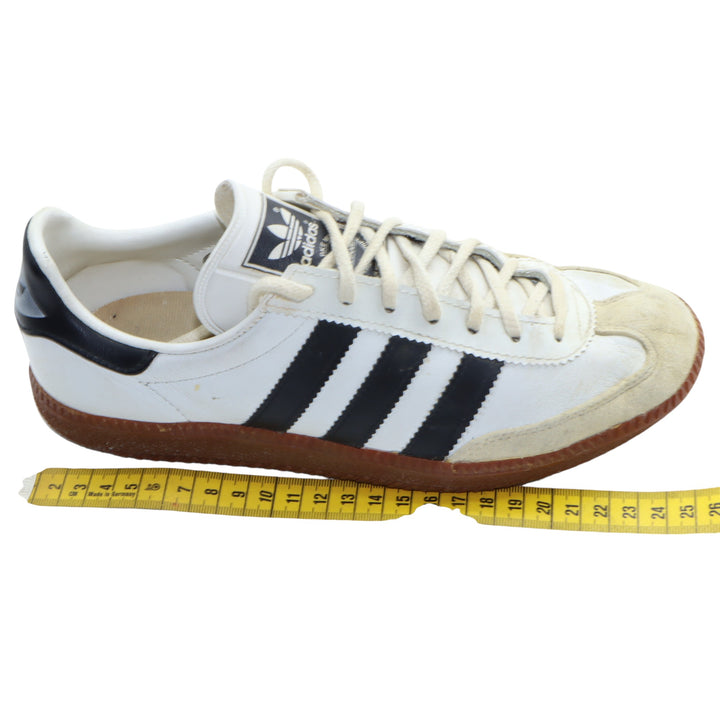 Adidas Universal Sneakers Vintage in Pelle Bianca e Nera Eur 37 Unisex