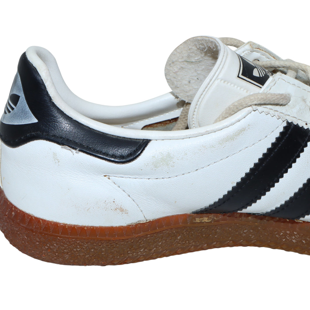 Adidas Universal Sneakers Vintage in Pelle Bianca e Nera Eur 37 Unisex