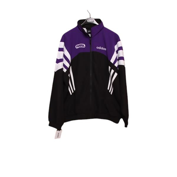 Adidas track top vintage nera e viola taglia L uomo