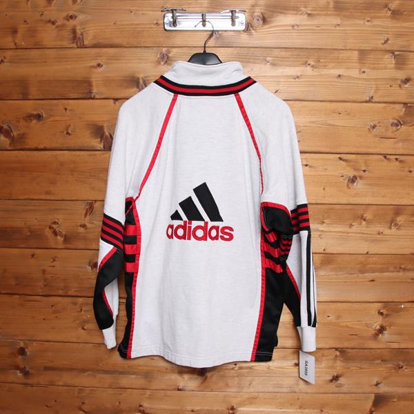 Adidas track top vintage 90' grigia taglia S uomo