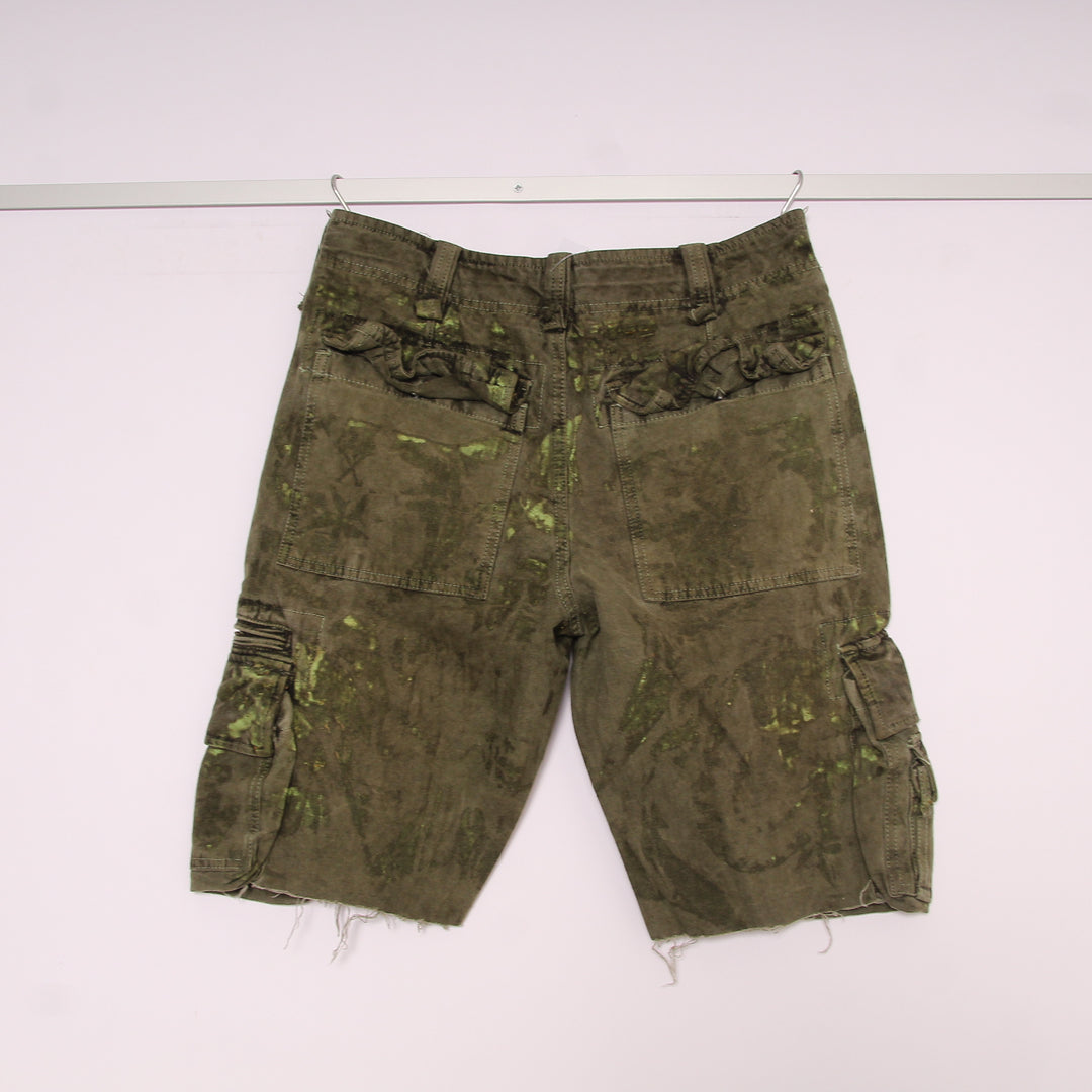 Aff Bermuda Cargo Militare Camouflage Taglia 44 Unisex Deadstock