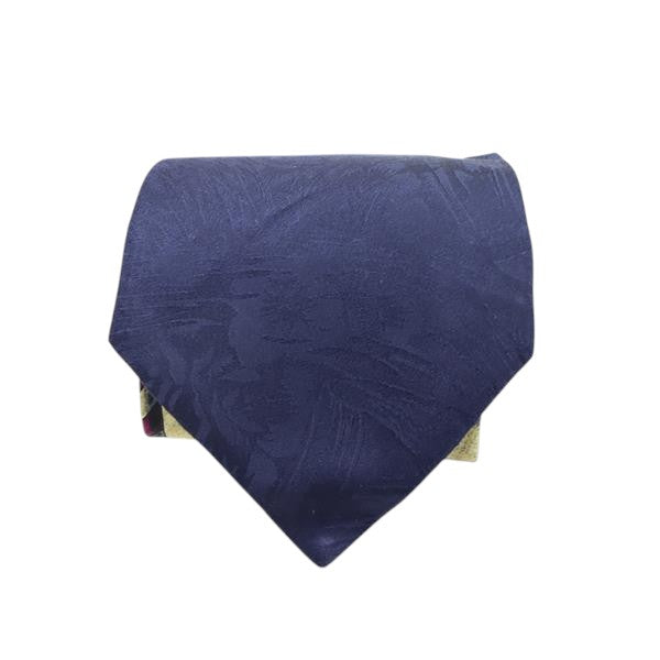 Alexander cravatta blu con fantasia in seta uomo