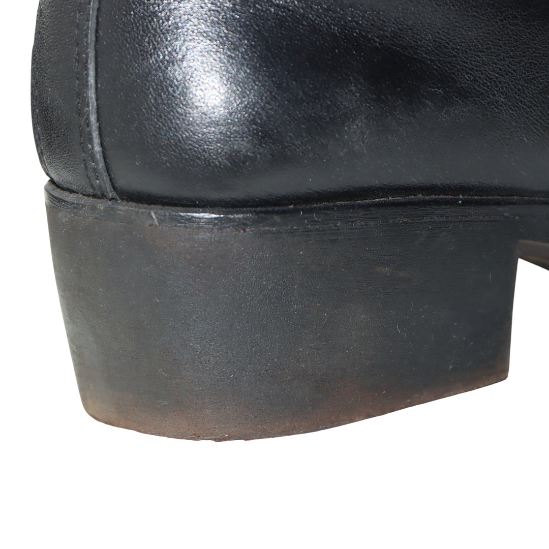 Alpinestars Stivale da Moto Vintage 70' Nero, Bianco e Celeste in Pelle Numero 37 Donna