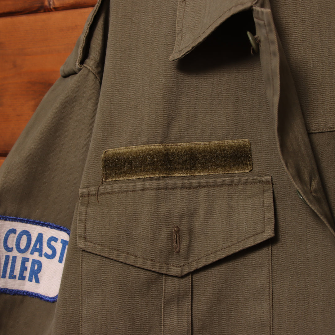 American Flauer camicia militare verde taglia M uomo