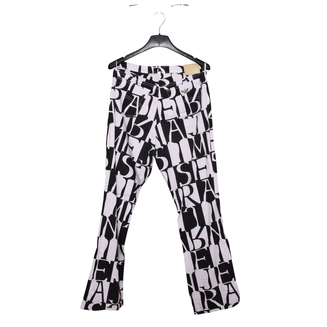 Armani Jeans Comfort Fit Pantalone Bianco e Nero W30 Donna