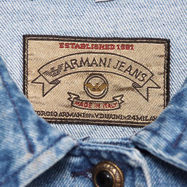 Armani giacca di jeans vintage denim taglia 46 unisex