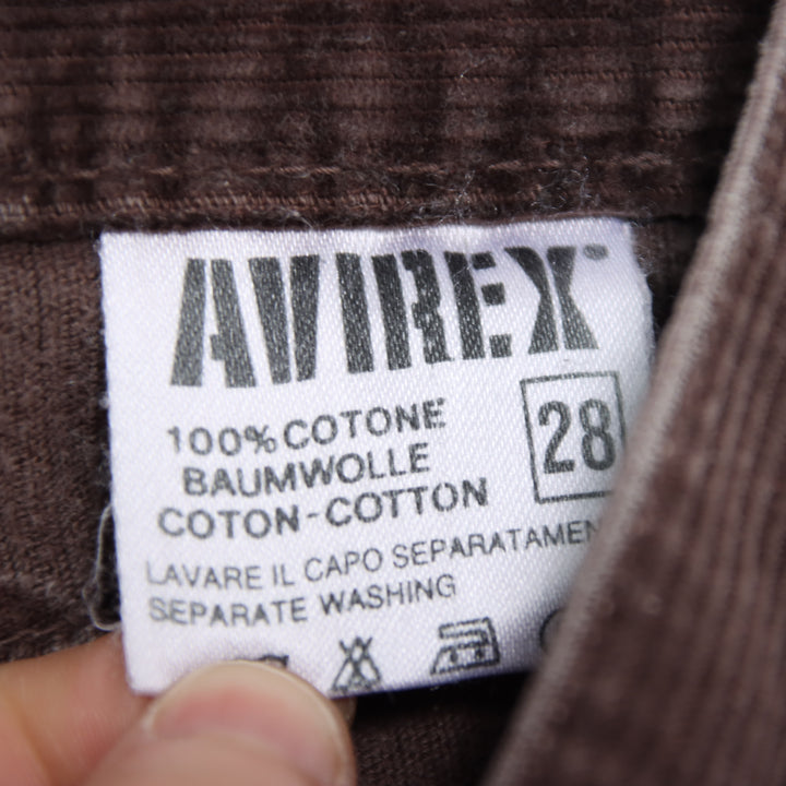Avirex Jeans in Velluto Marrone W28 Donna