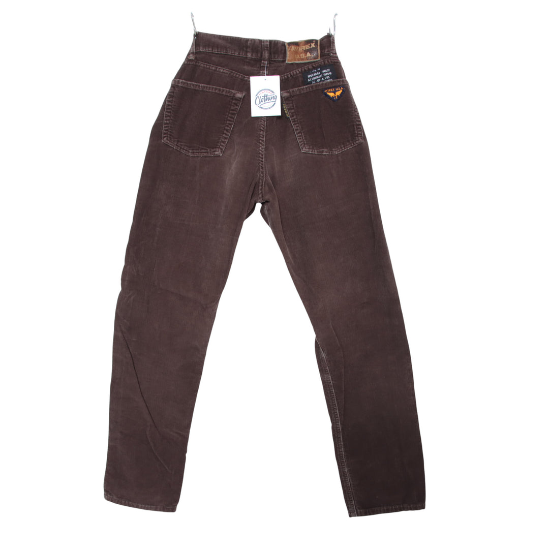 Avirex Jeans in Velluto Marrone W28 Donna