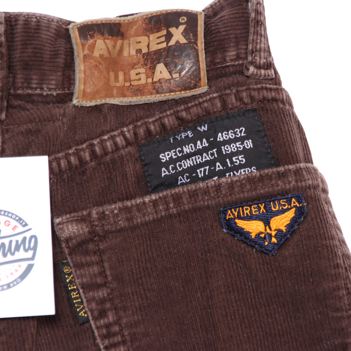Avirex Jeans in Velluto Marrone W28 Donna