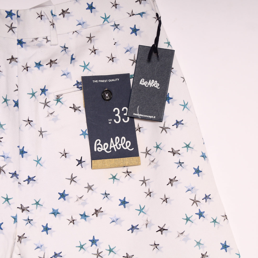 Beable Bermuda Bianco W33 Uomo Deadstock