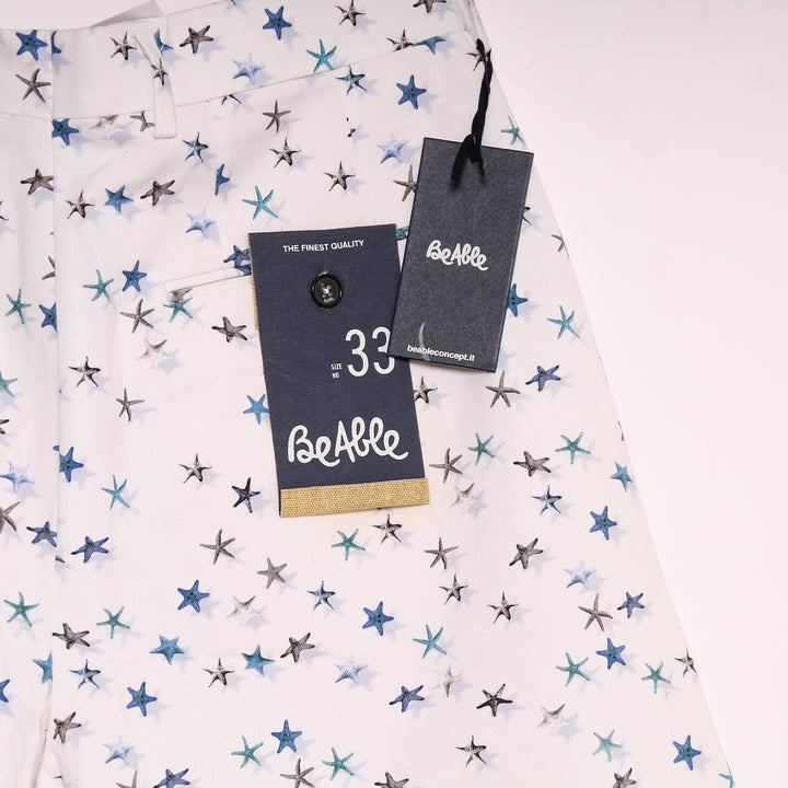 Beable Bermuda Bianco W33 Uomo Deadstock