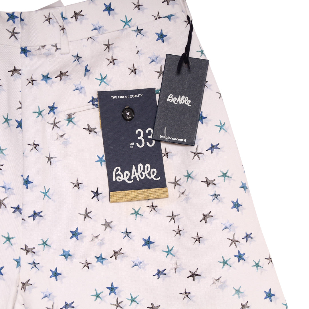Beable Bermuda Bianco W33 Uomo Deadstock
