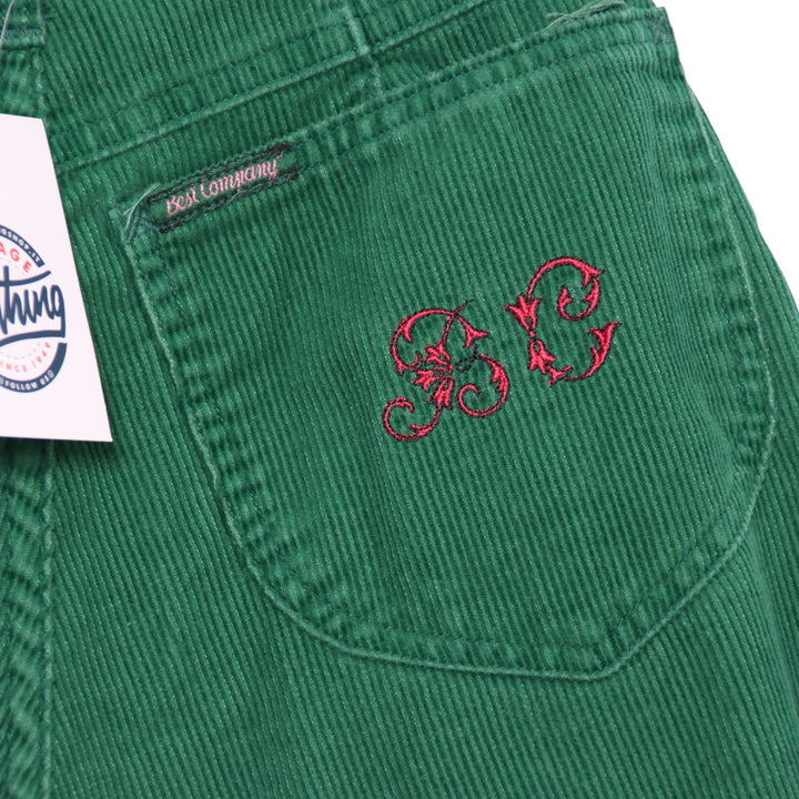 Best Company Jeans in Velluto Verde W28 Donna