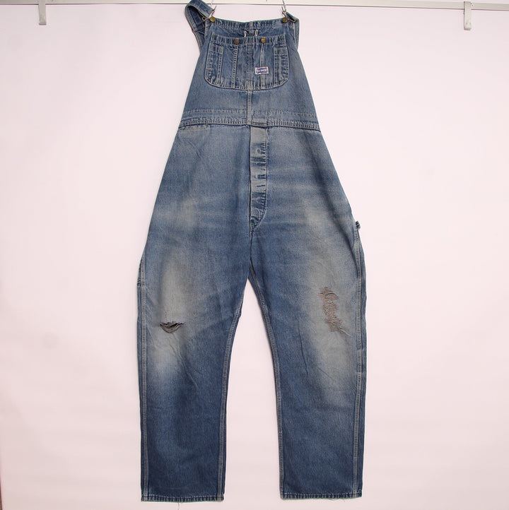 Big Smith Salopette di Jeans Denim Taglia 3XL Uomo Made in USA