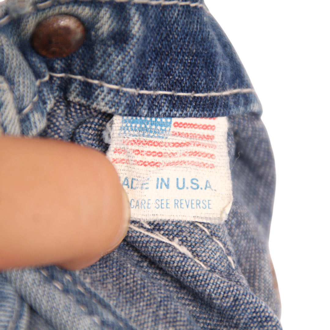 Big Smith Salopette di Jeans Denim Taglia 3XL Uomo Made in USA