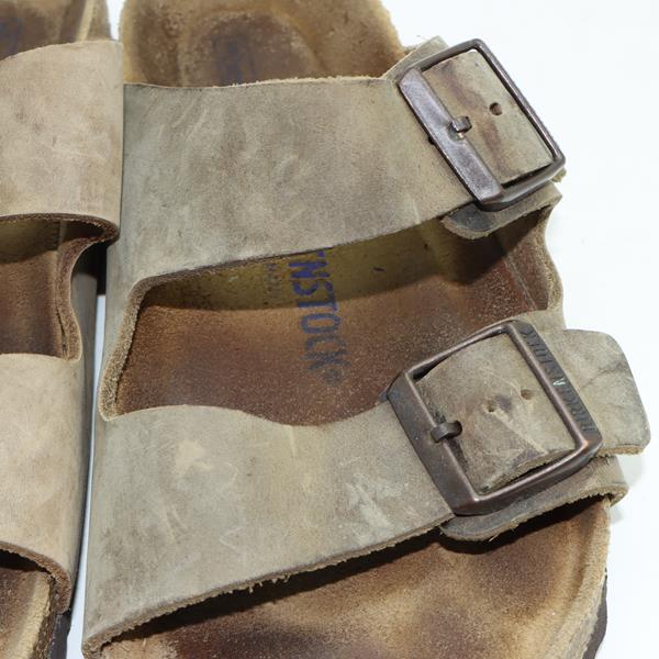 Birkenstock Arizona sandalo beige in pelle EU 40 uomo