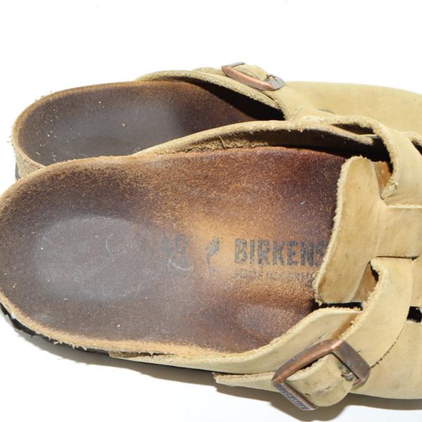 Birkenstock Boston sandalo marrone in pelle EU 40 unisex