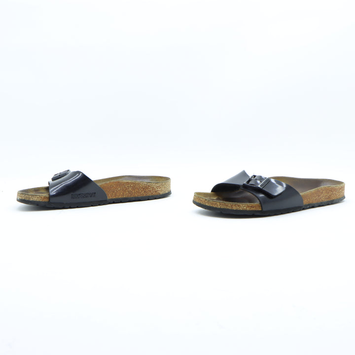 Birkenstock Madrid Sandalo Nero in Pelle EU 39 Donna