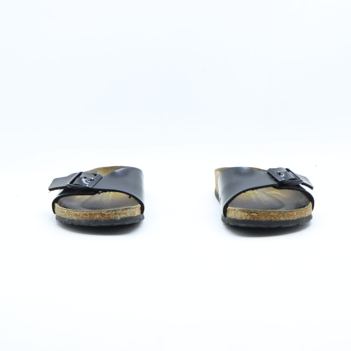 Birkenstock Madrid Sandalo Nero in Pelle EU 39 Donna