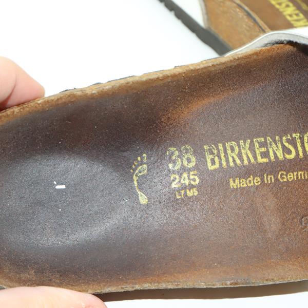 Birkenstock Madrid sandalo bianco in microfibra EU 38 donna