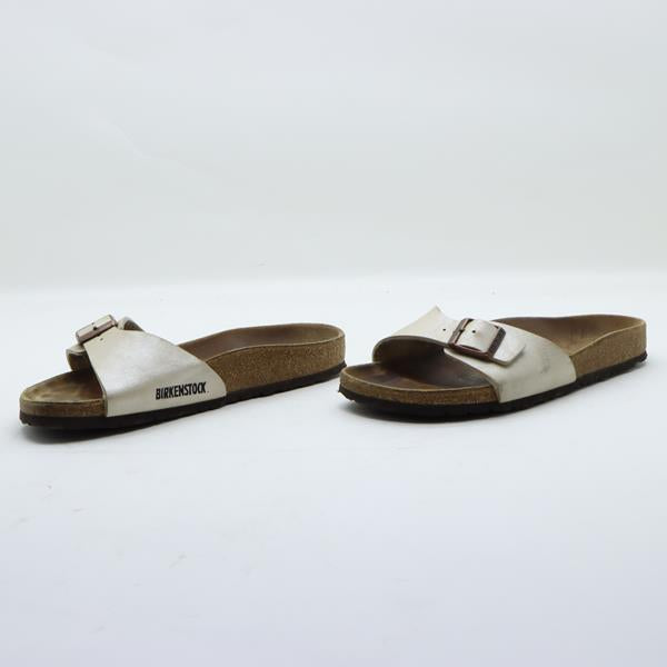 Birkenstock Madrid sandalo cipria in pelle EU 39 donna