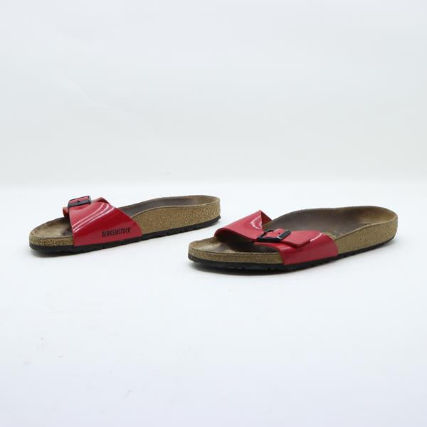 Birkenstock Madrid sandalo rosso in pelle EU 41 unisex