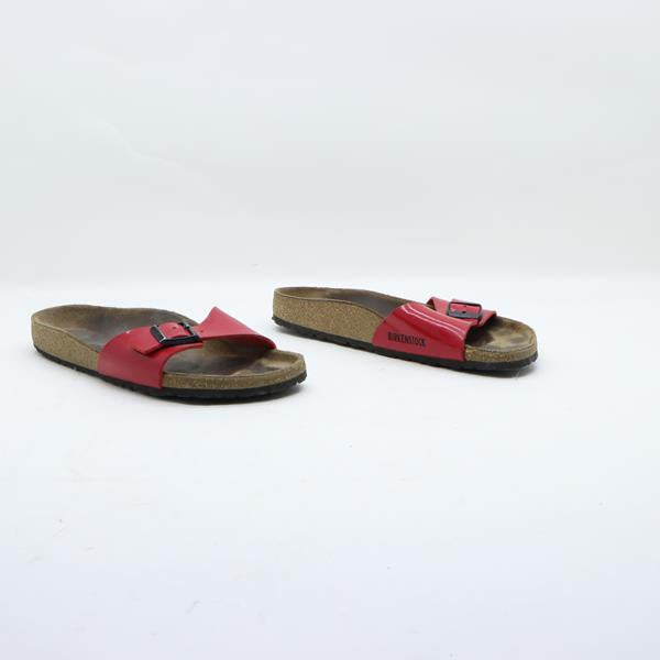 Birkenstock Madrid sandalo rosso in pelle EU 41 unisex