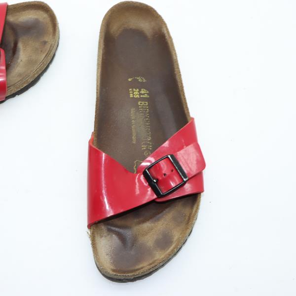 Birkenstock Madrid sandalo rosso in pelle EU 41 unisex