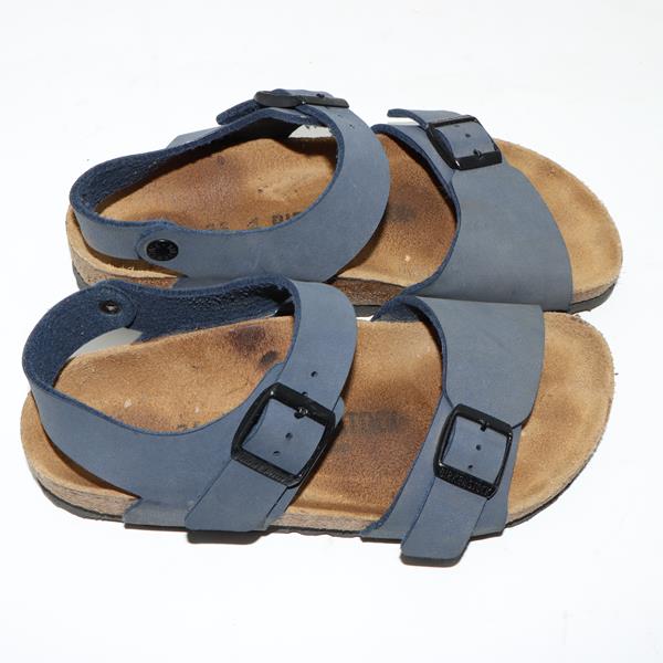 Birkenstock New York sandalo blu in pelle EU 36 bambino