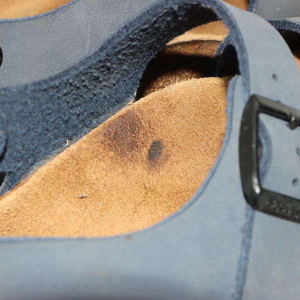 Birkenstock New York sandalo blu in pelle EU 36 bambino