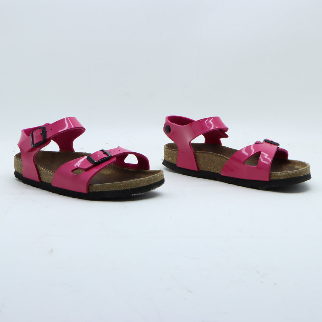 Birkenstock Rio Sandalo Fucsia in Birko Flor EU 37 Bambino