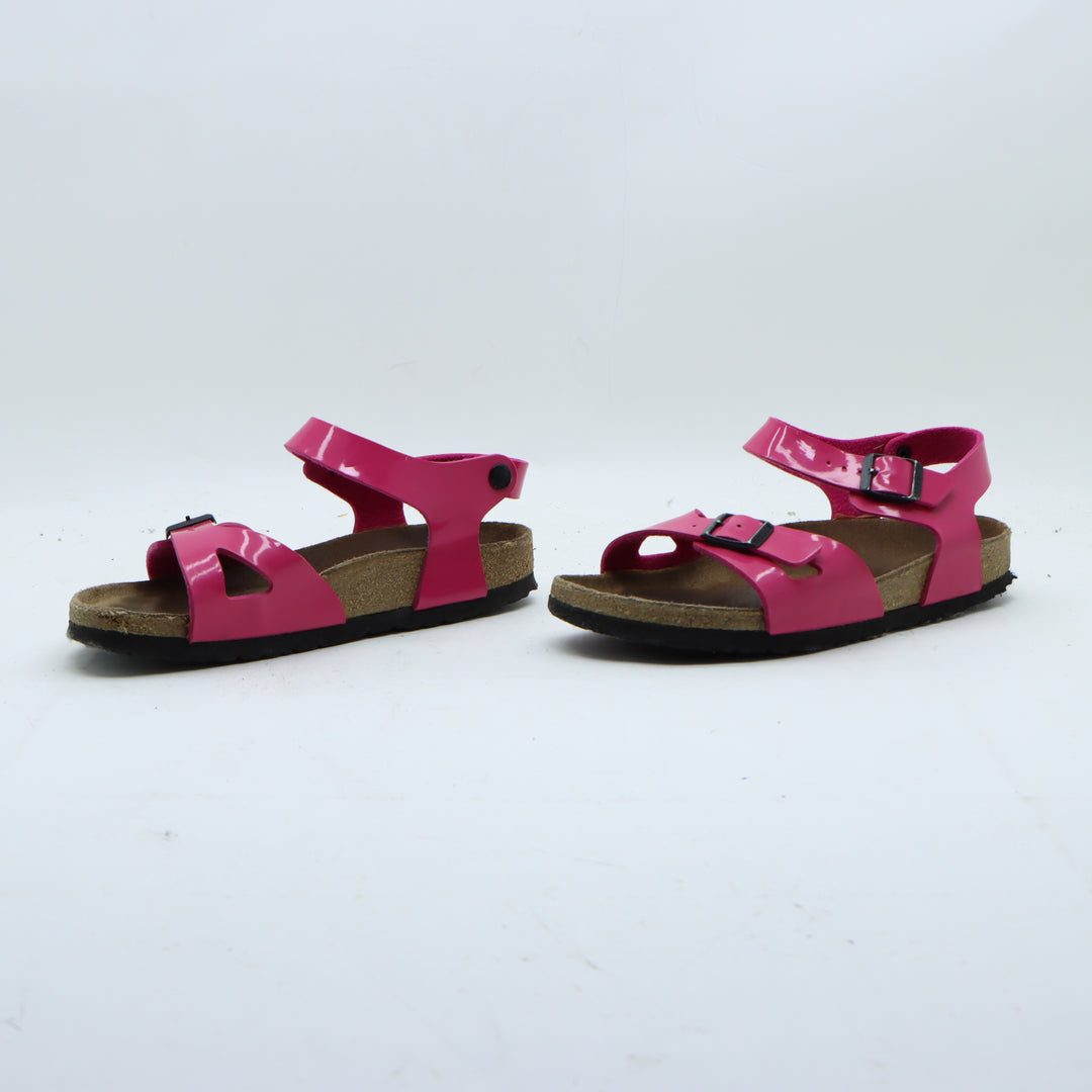 Birkenstock Rio Sandalo Fucsia in Birko Flor EU 37 Bambino