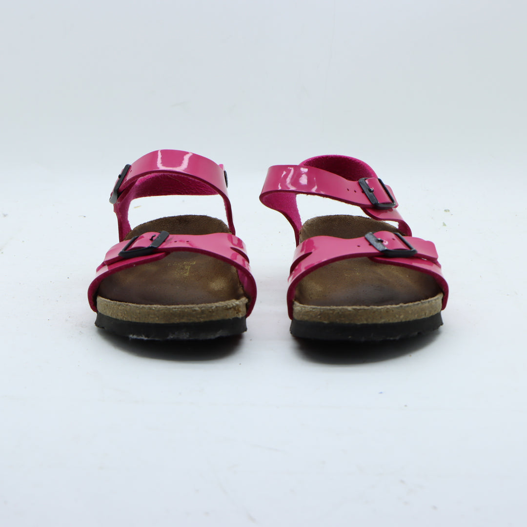 Birkenstock Rio Sandalo Fucsia in Birko Flor EU 37 Bambino