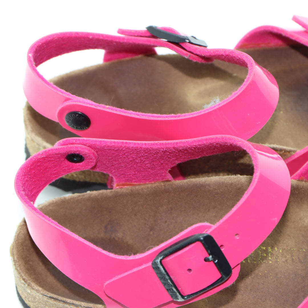 Birkenstock Rio Sandalo Fucsia in Birko Flor EU 37 Bambino