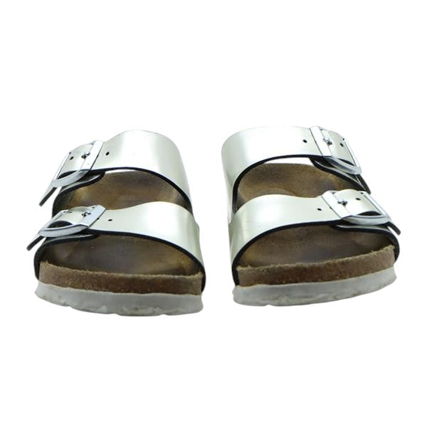 Birkenstock Arizona sandalo argento in pelle EU 36 donna