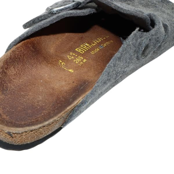 Birkenstock Boston sabot grigio in tessuto EU 41 unisex